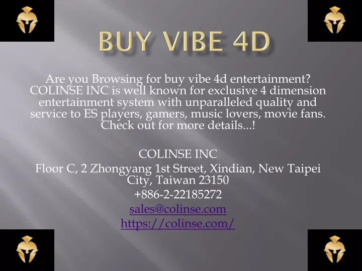 are you browsing for buy vibe 4d entertainment