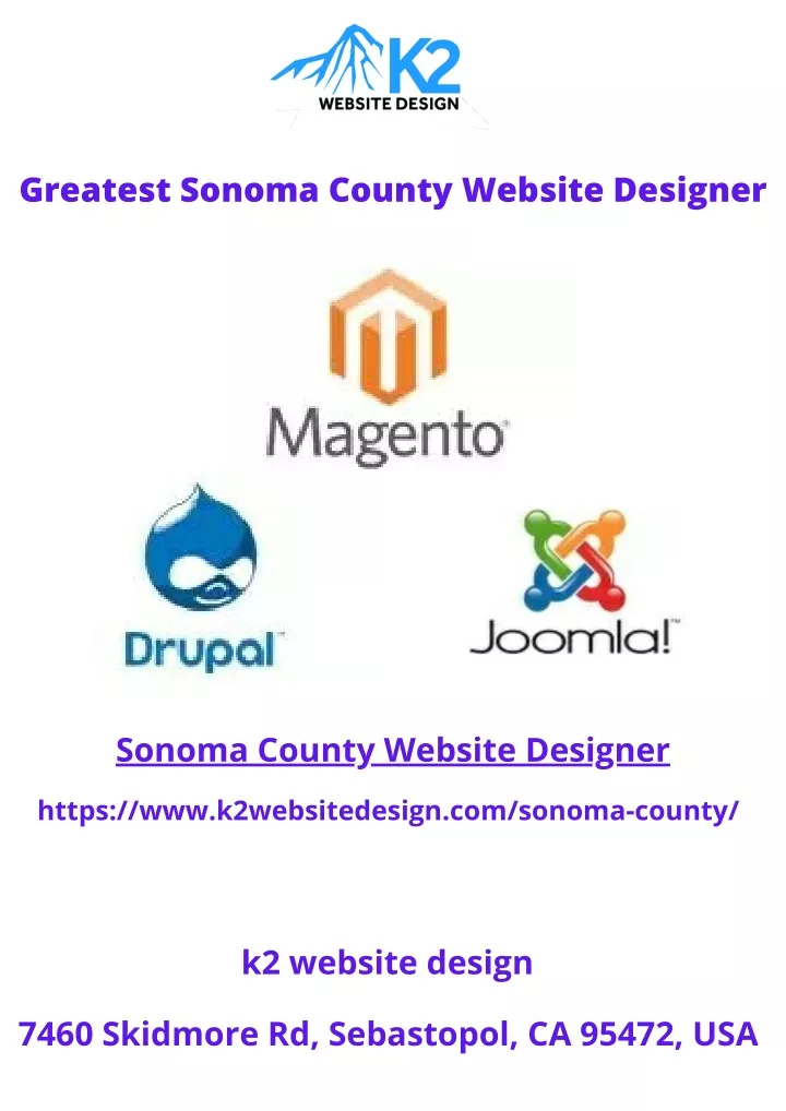 greatest sonoma county website designer