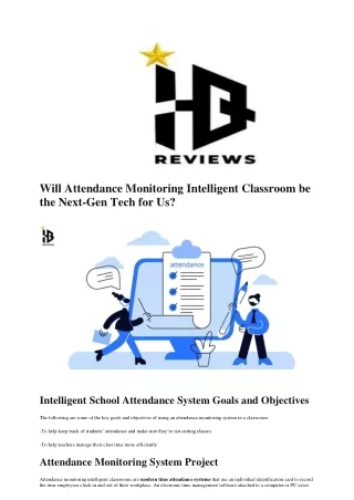 will attendance monitoring intelligent classroom