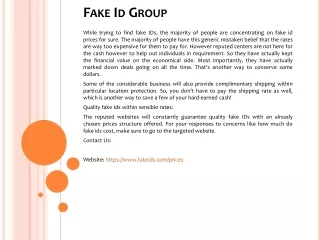 fake id group