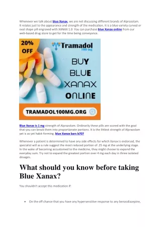 Shop Blue Xanax online for sale in USA
