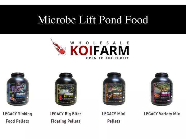 microbe lift pond food