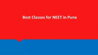 best classes for neet in pune