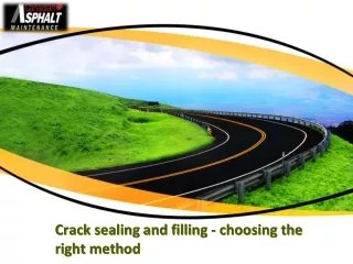 crack sealing and filling choosing the right method