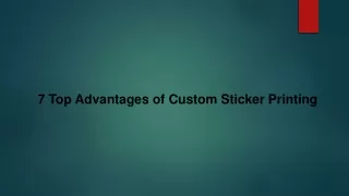 7 top advantages of custom sticker printing