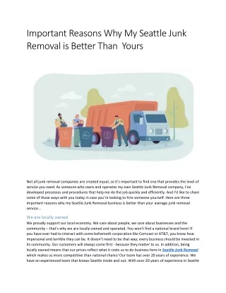 important reasons why my seattle junk removal