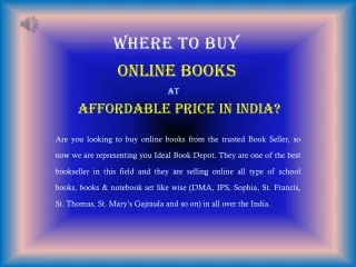Where To Buy Online Books at affordable Price in India?