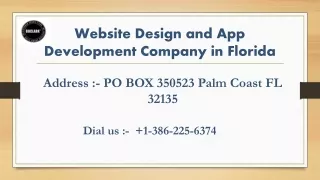 Website Design and App Development Company in Florida