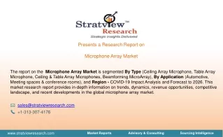 presents a research report on microphone array