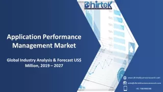 application performance management market global