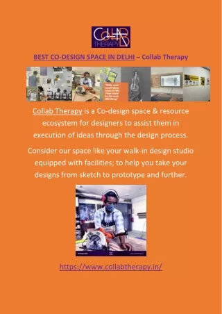 Best Co-Design Space In Delhi -  Collab Therapy