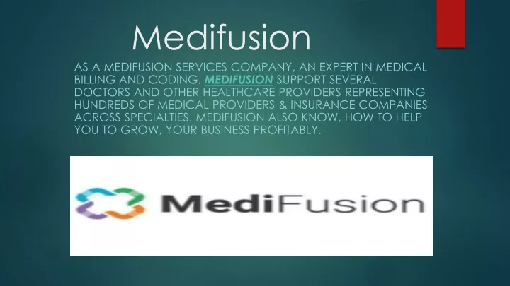 medifusion as a medifusion services company