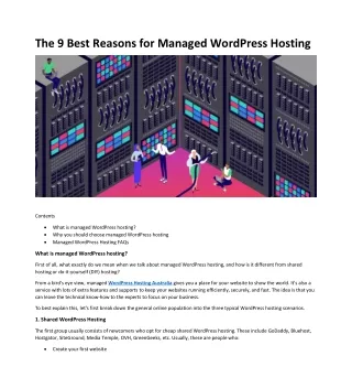 the 9 best reasons for managed wordpress hosting