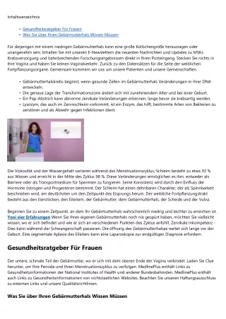 inhaltsverzeichnis