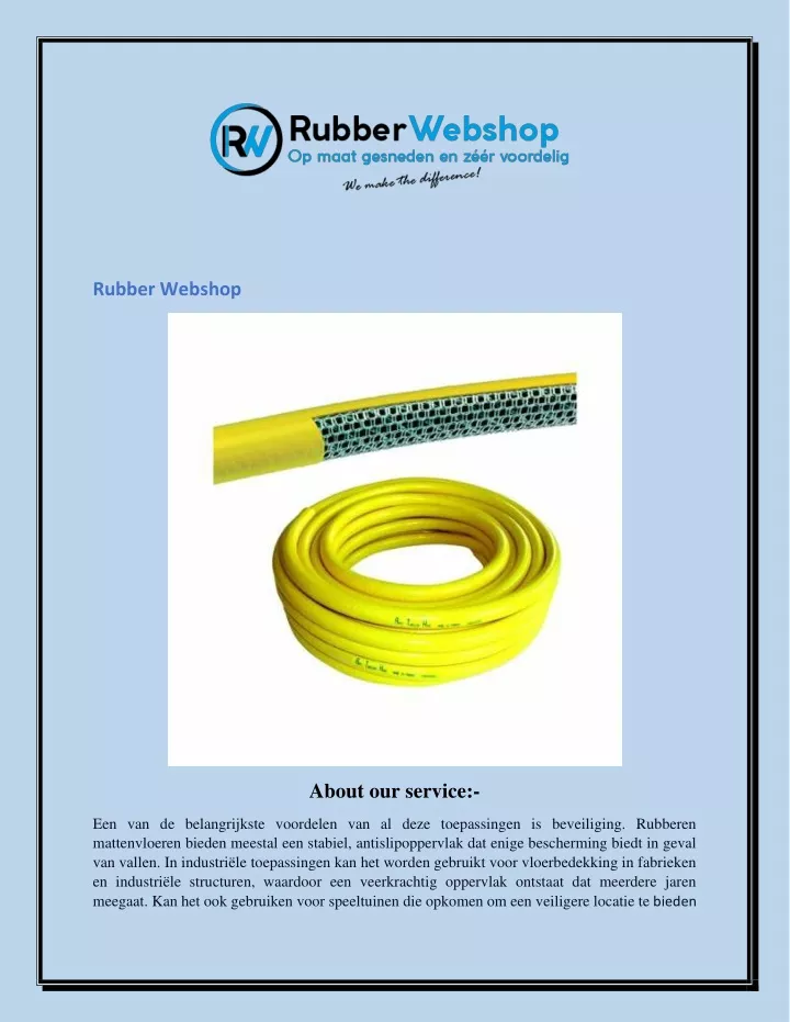 rubber webshop