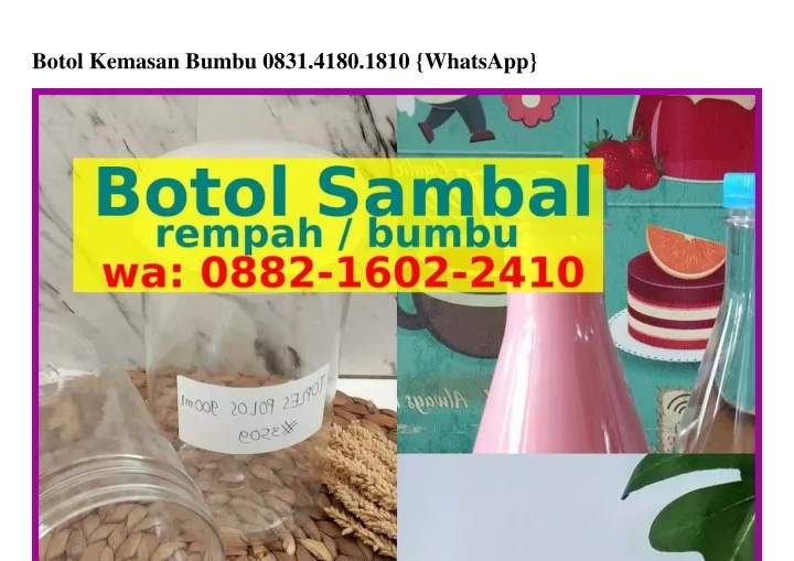 botol kemasan bumbu 0831 4180 1810 whatsapp