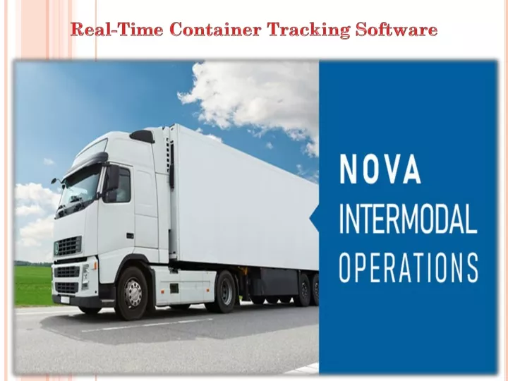 real time container tracking software
