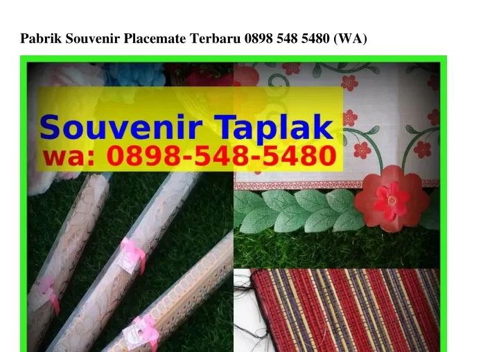 pabrik souvenir placemate terbaru 0898 548 5480 wa