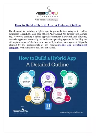 how to build a hybrid app a detailed outline