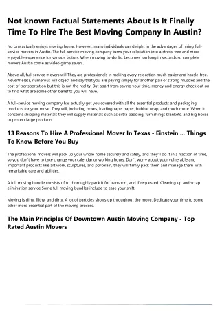 12 Helpful Tips For Doing Greater Austin Moving & Storage