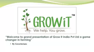 Growit  Protective Farming Products