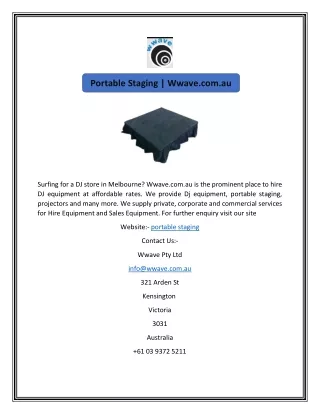 portable staging wwave com au