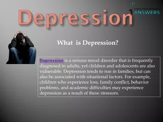 What is Diagnosing Depression - Child Psychology Answers