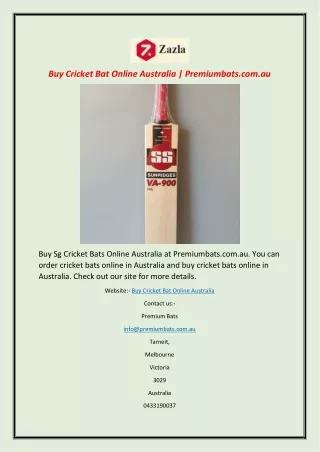 Buy Cricket Bat Online Australia | Premiumbats.com.au