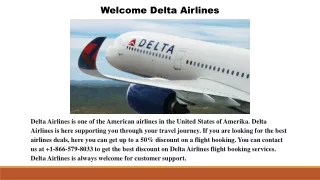 welcome delta airlines