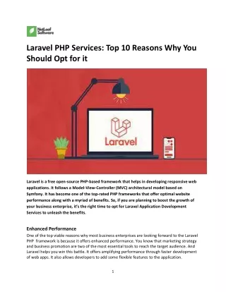 laravel php services top 10 reasons