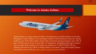 Alaska Airlines Reservations Phone Number  1-866-579-8033