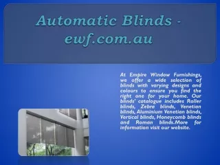 automatic blinds ewf com au