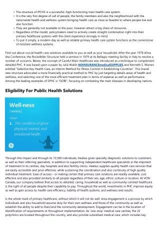 Understanding The Capacity Of Primary Healthcare