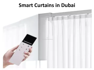 smart curtains in dubai