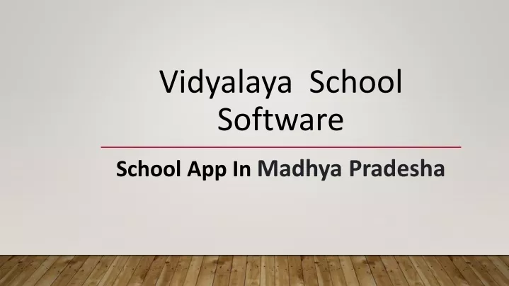 vidyalaya school software