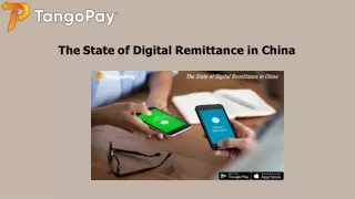 The State of Digital Remittance in China