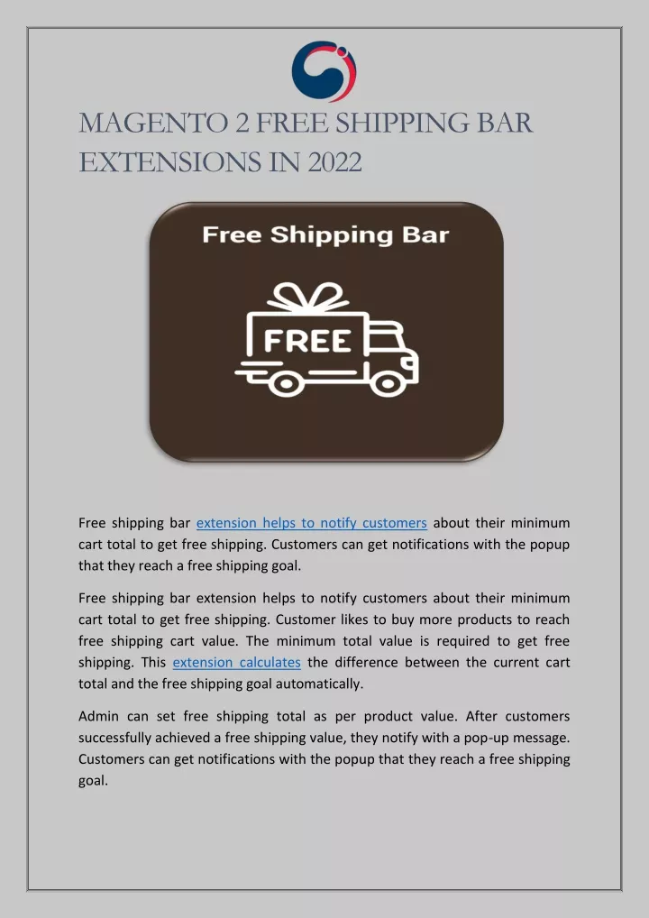 magento 2 free shipping bar extensions in 2022