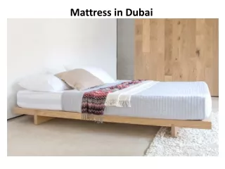 mattress in dubai