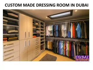 custom made dressing room in dubai