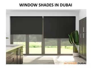 window shades in dubai