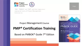 PMP presentation Certification Training PowerPoint Slides PPT