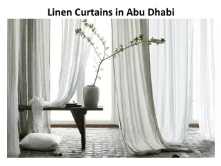 linen curtains in abu dhabi