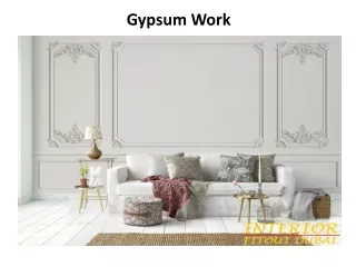 gypsum work