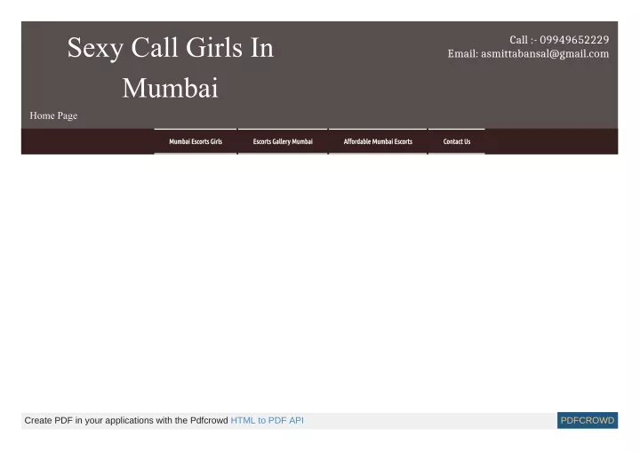 sexy call girls in mumbai
