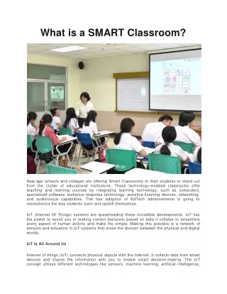 what is smart classroom