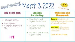 march 3 2022