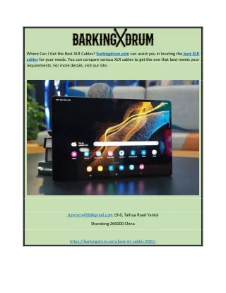 Best Xlr Cables | Barkingdrum.com