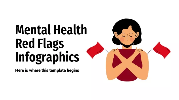 mental health red flags infographics