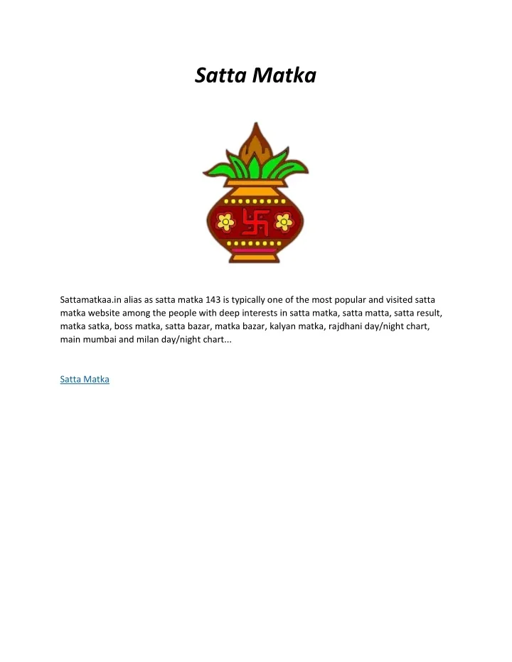 PPT Satta Matka PowerPoint Presentation, free download ID11280069