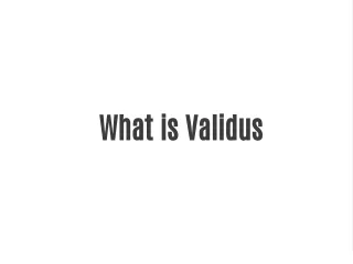 what is validus